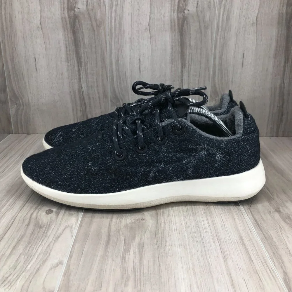 Allbirds Sneakers Mens 12 Wool Runner Mizzles Blue Wool Lace Up Shoes